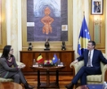 Kryetari Veseli priti ambasadoren e Belgjikës, jorezidente për Kosovë, Anick Van Calster